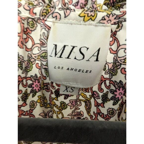 MISA New York Maddie Dress French Floral Midi Women's Size Extra Small - Picture 3 of 10